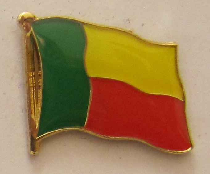 pin_flagge_benin Benin Pin Anstecker Flagge Fahne Nationalflagge