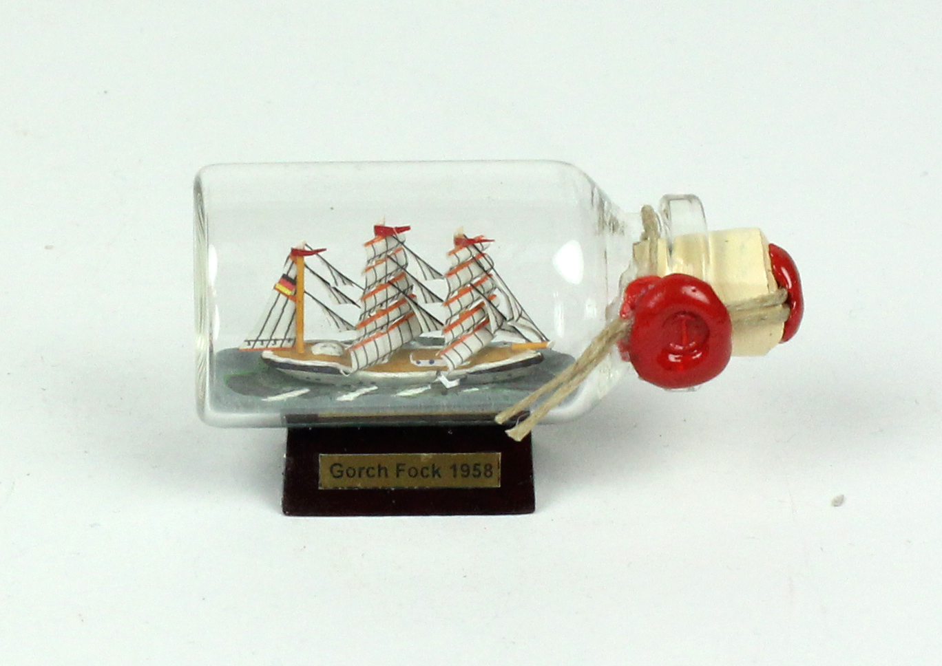 Gorch Fock Mini Buddelschiff 10 ml 6x3,5 cm Flaschenschiff