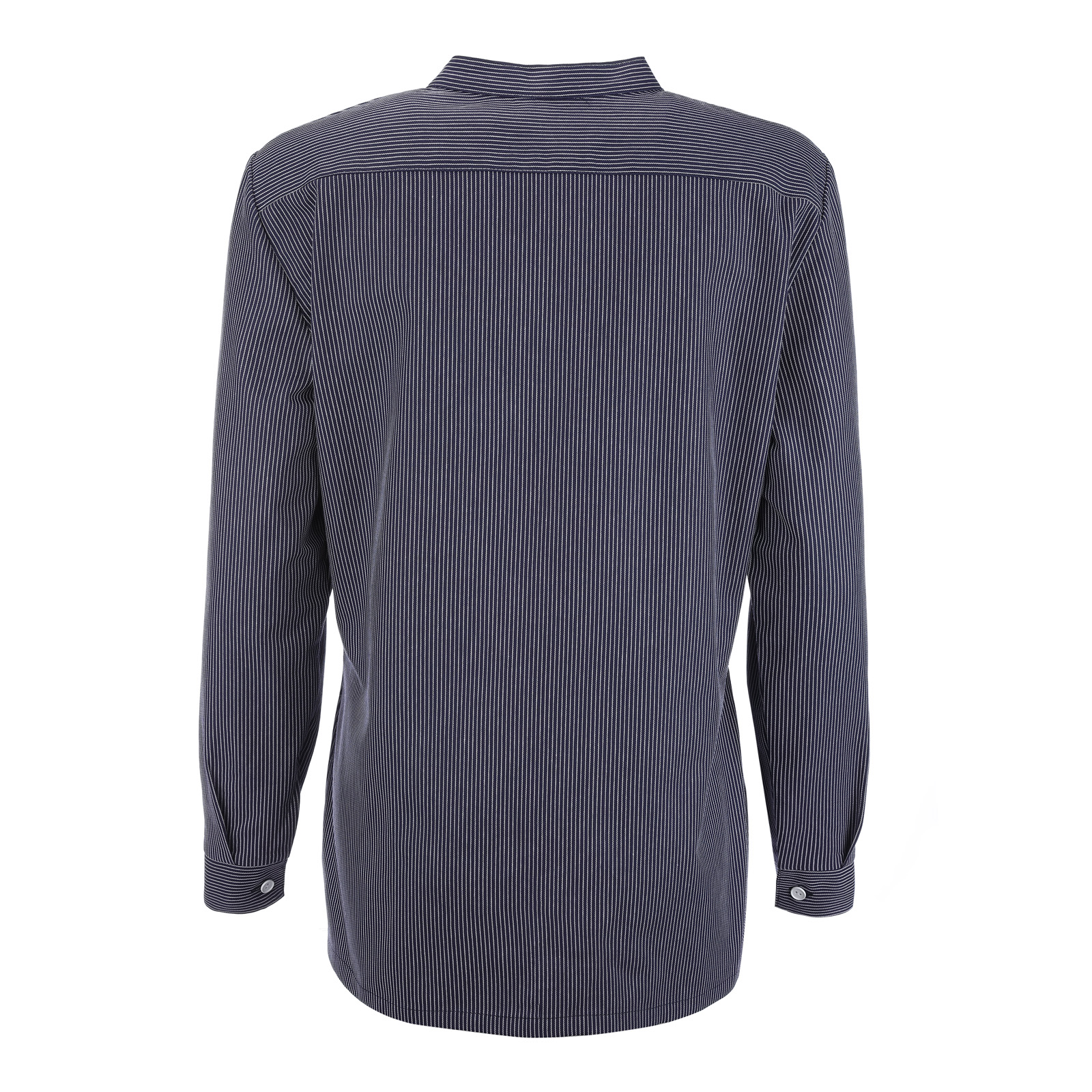 Damen Fischerhemd schmal gestreift Rückseite