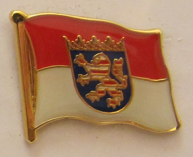 Pin Anstecker Flagge Fahne Hessen Landesflagge Flaggenpin Button Badge Flaggen Clip Anstecknadel