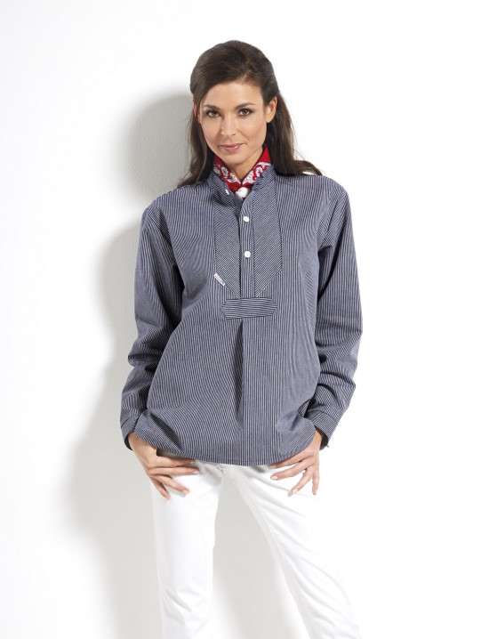 Fischerhemd Klassisch schmal gestreift