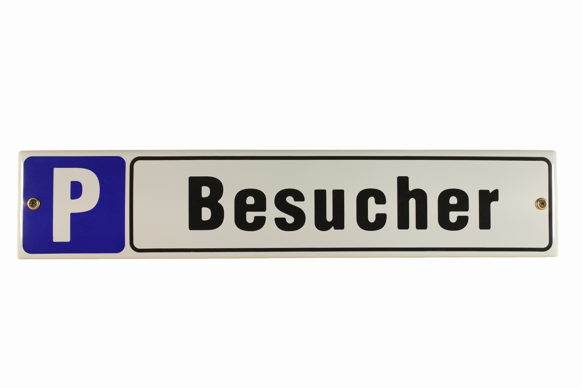 Emaille Schild Parkplatz Besucher Verkehrsschild Verkehrszeichen Emailleschild Verbotsschild Warnsch