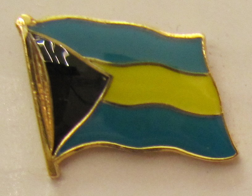 Bahamas Pin Anstecker Flagge Fahne Nationalflagge