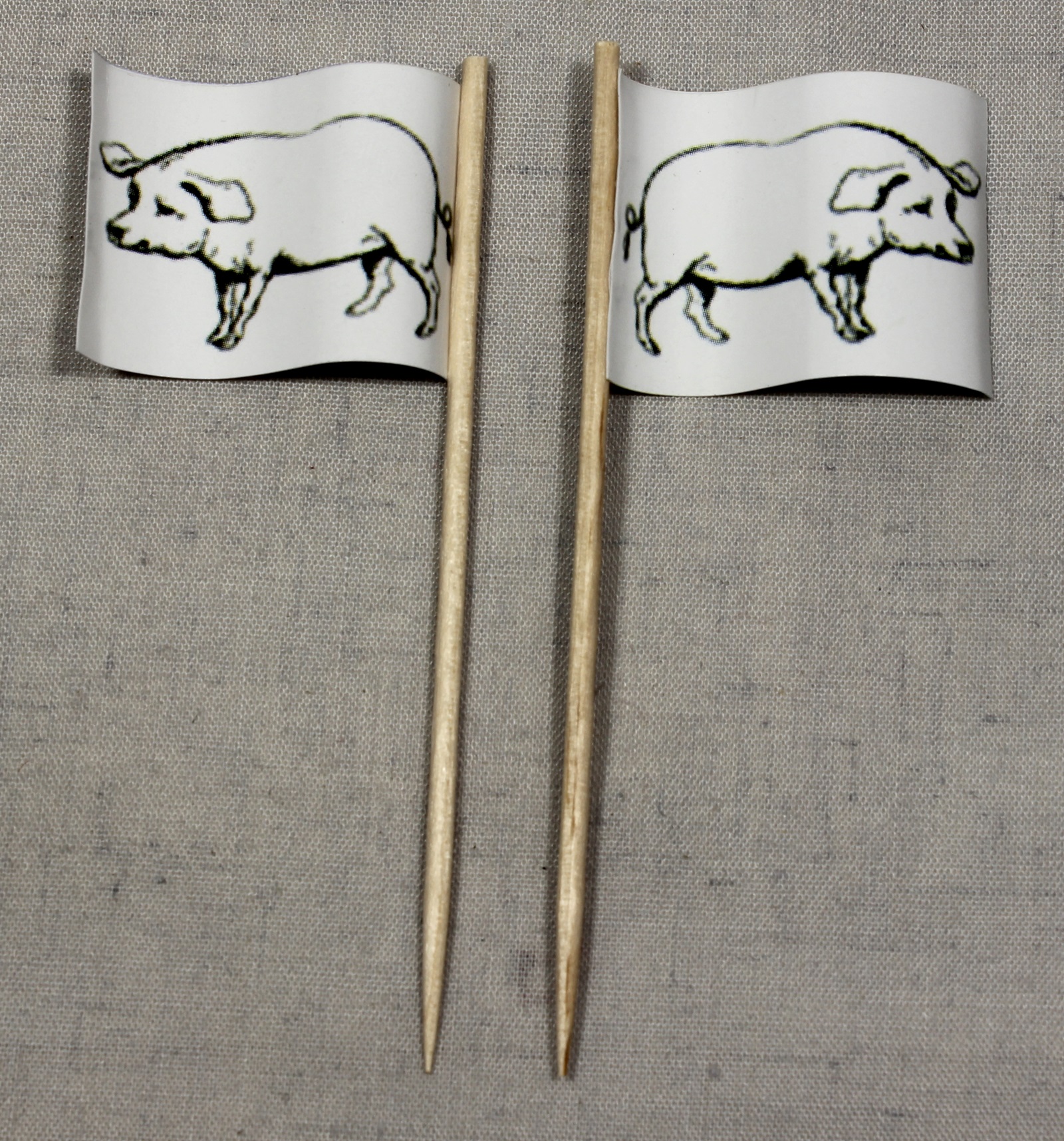 deko-picker-schwein Party-Picker Flagge Schwein Schweinefleisch Papierfähnchen in Spitzenqualität 50 Stück Beutel