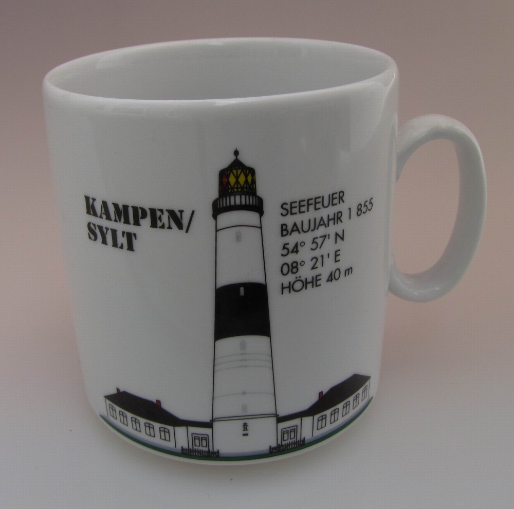 lb24 Leuchtturm Becher Kampen Sylt / Nordsee