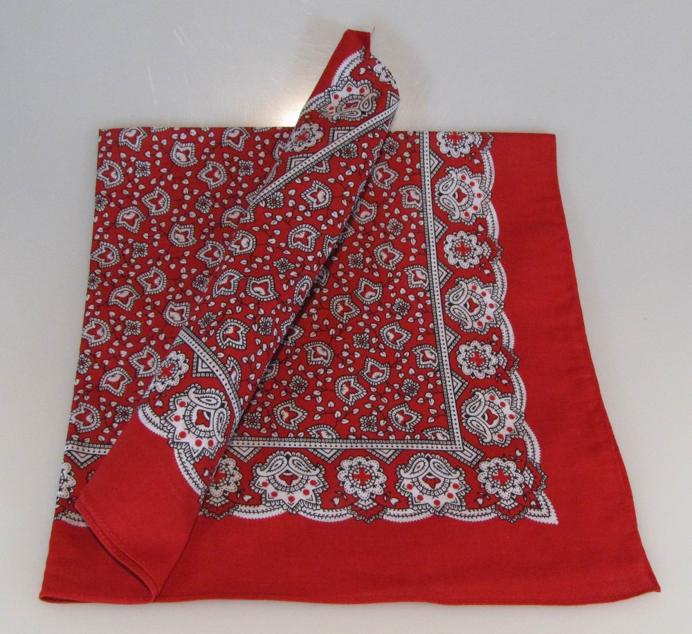 Vierecktuch Paisley 70x70 cm Halstuch rot von Modas