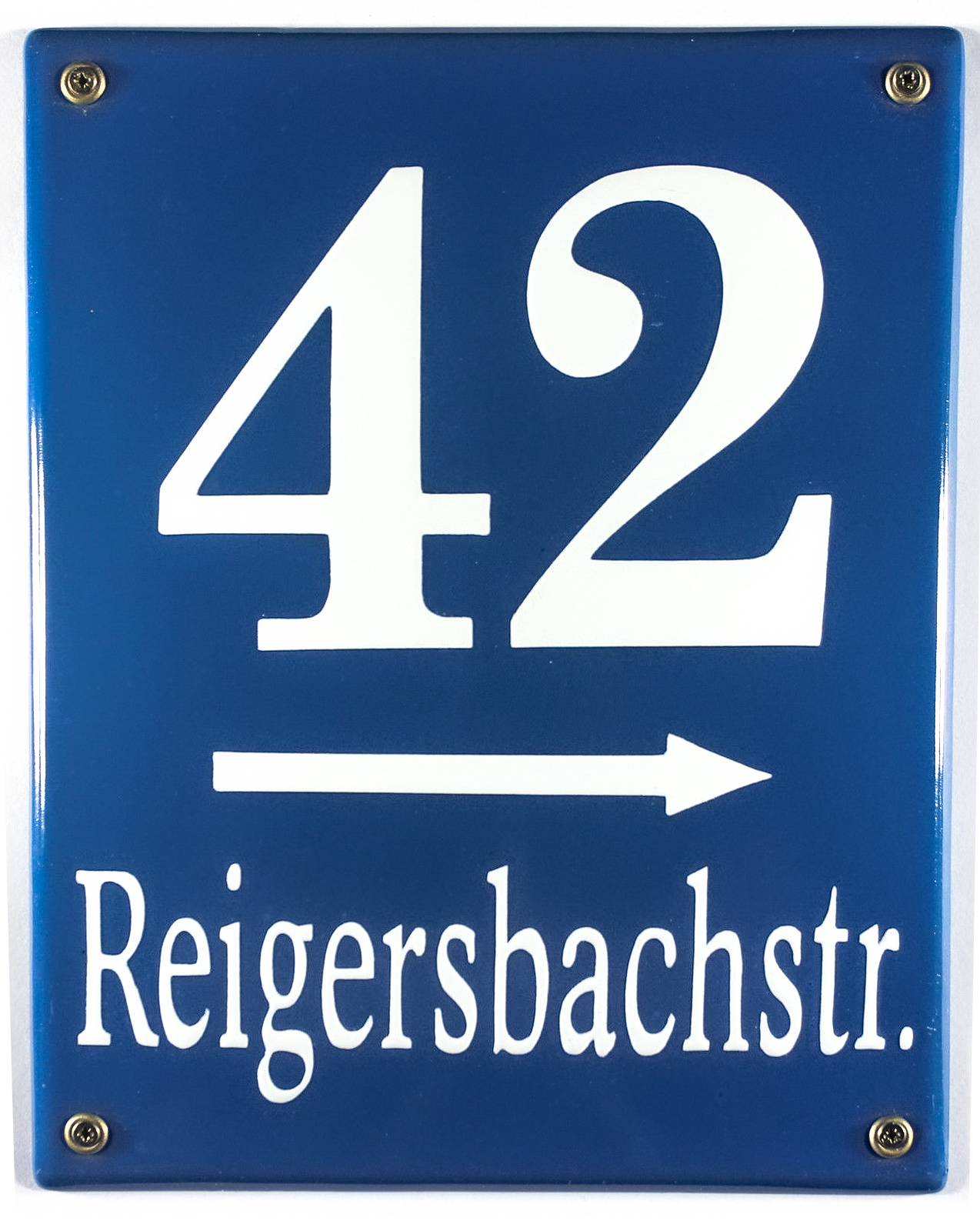 Münchner Hausnummernschild selber gestalten 25x20 cm Münchener Hausnummer