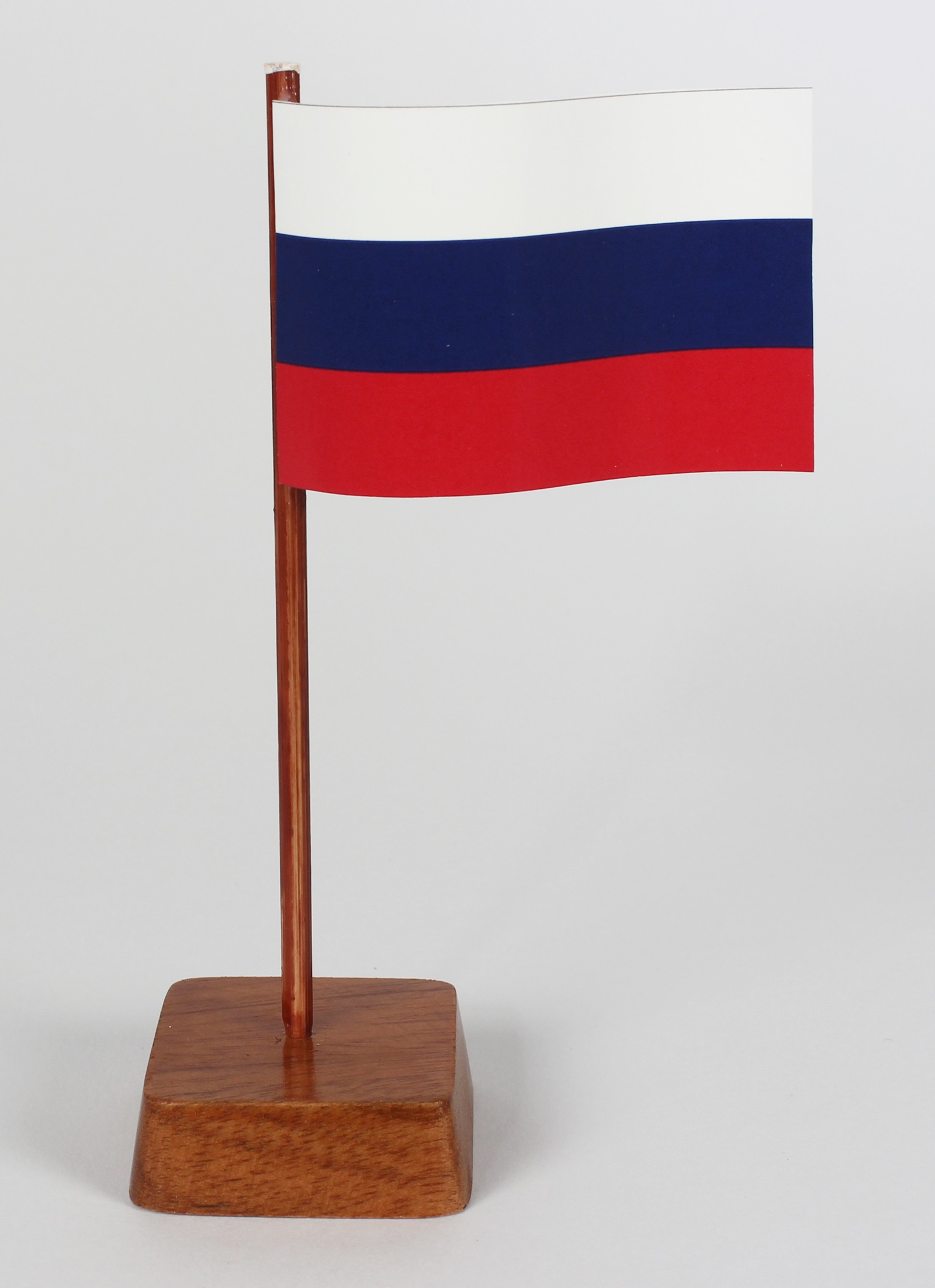 Mini Tischflagge Russland Rußland Höhe 13 cm Tischfähnchen