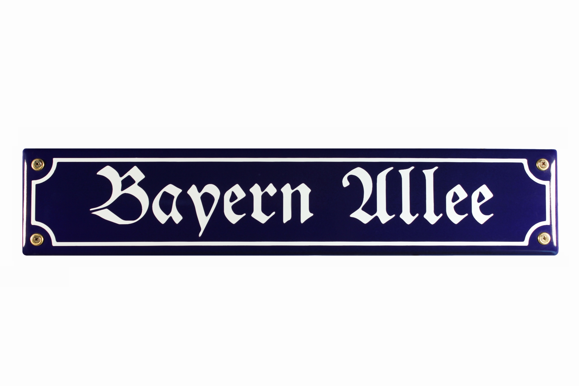strassenschild-bayern-allee Strassenschild Bayern Allee München 40x8 cm Email Strassen Schild Emaille