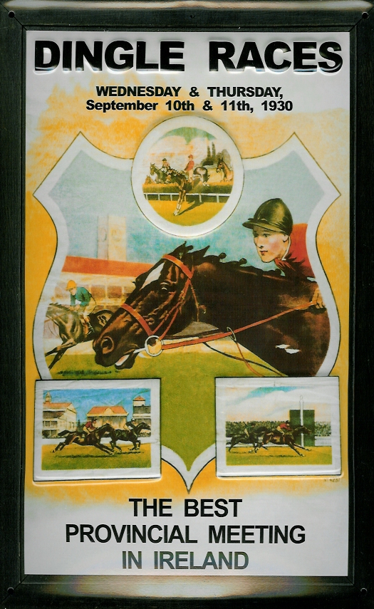 Blechschild Dingle Races Irland Pferderennen Pferd Blech Schild Souvenir Andenken