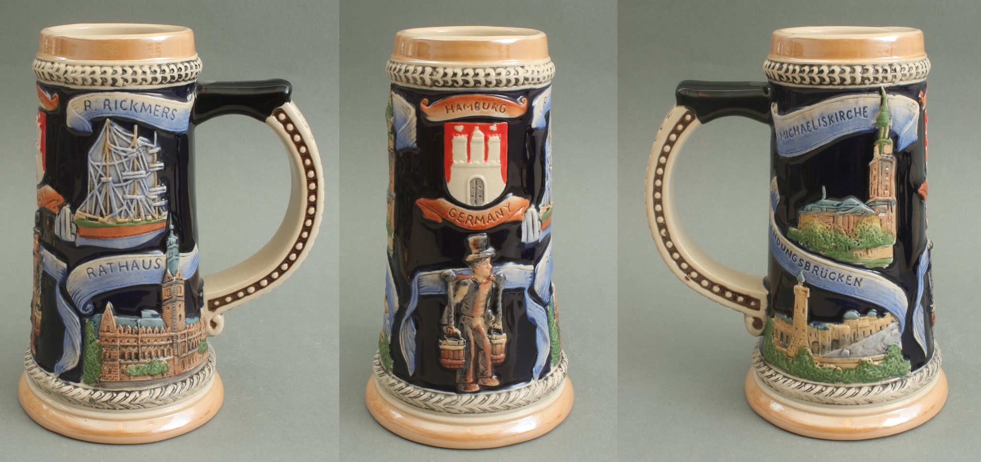 bierkrug-hamburg-hummel-ohne-deckel-300ml Bierkrug Hamburg Hummel 0,3 Liter ohne Deckel