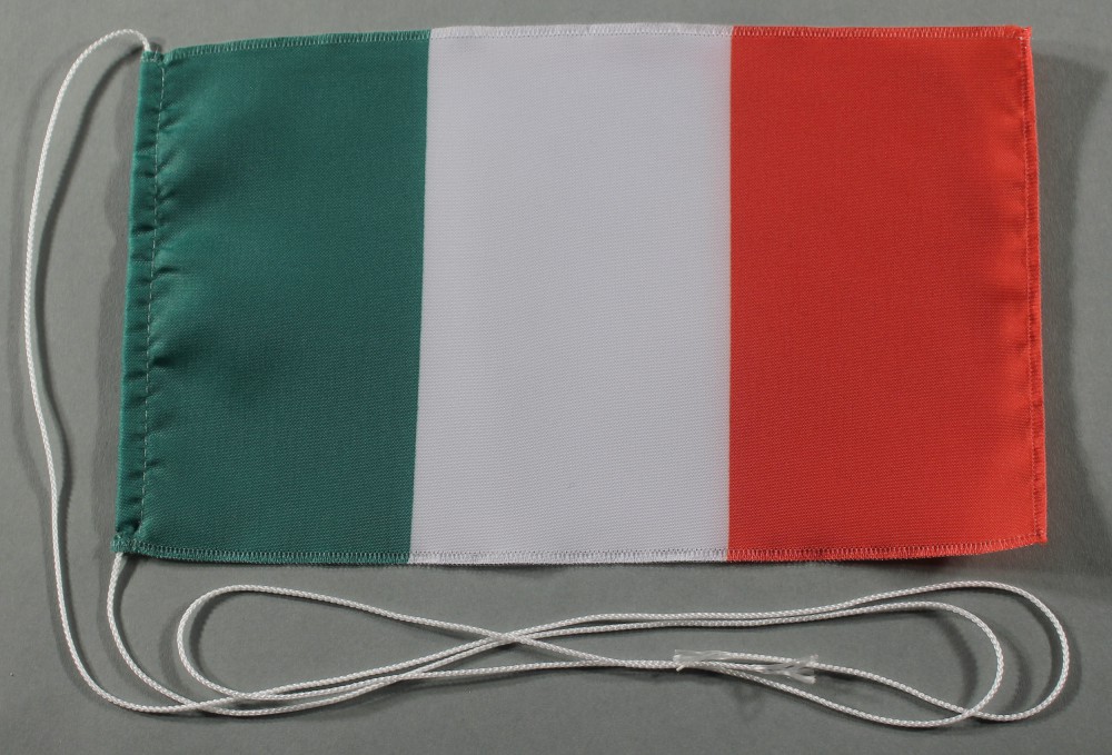 Tischflagge Italien 25x15 cm optional mit Holz- oder Chromständer Tischfahne Tischfähnchen