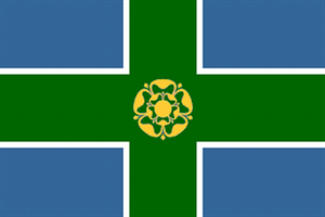 Flagge Fahne : Derbyshire England