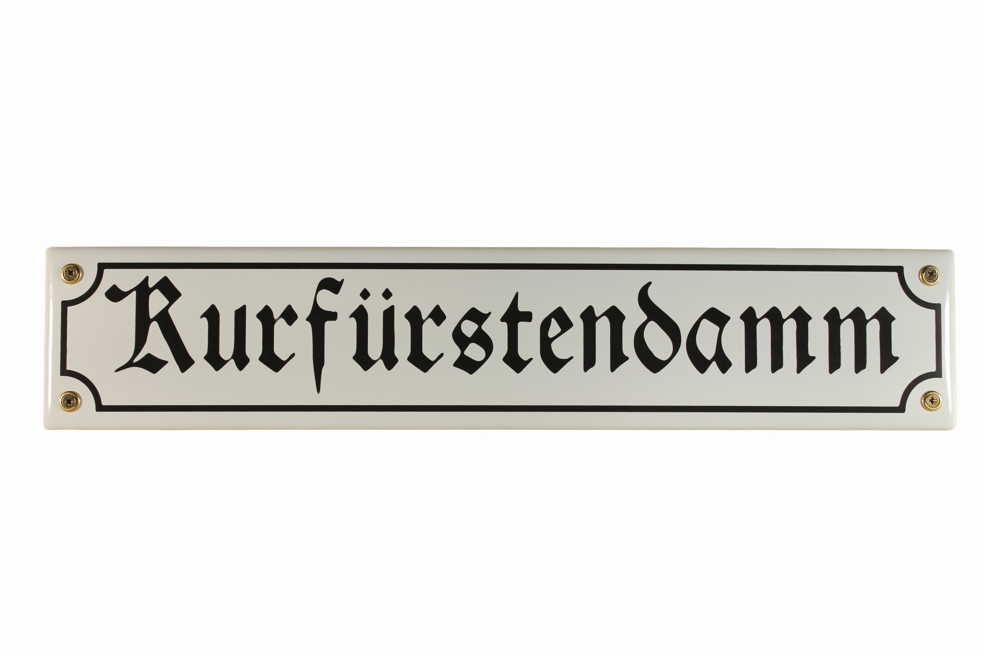 Strassenschild Kurfürstendamm Berlin 40x8 cm Andenken Email Strassen Schild Emaille