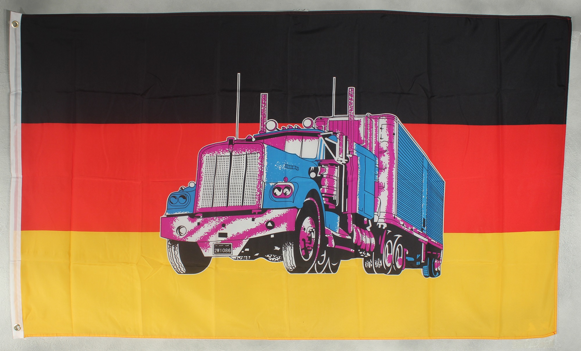 Flagge Fahne Deutschland mit LKW Truck