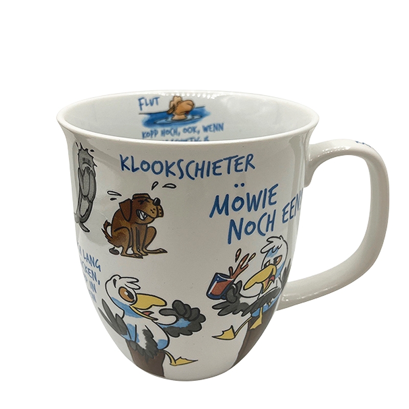 Maritimer Becher Küstengesabbel Klookschieter Dösbaddel Sprüche Tasse Kaffee Plattdeutsch