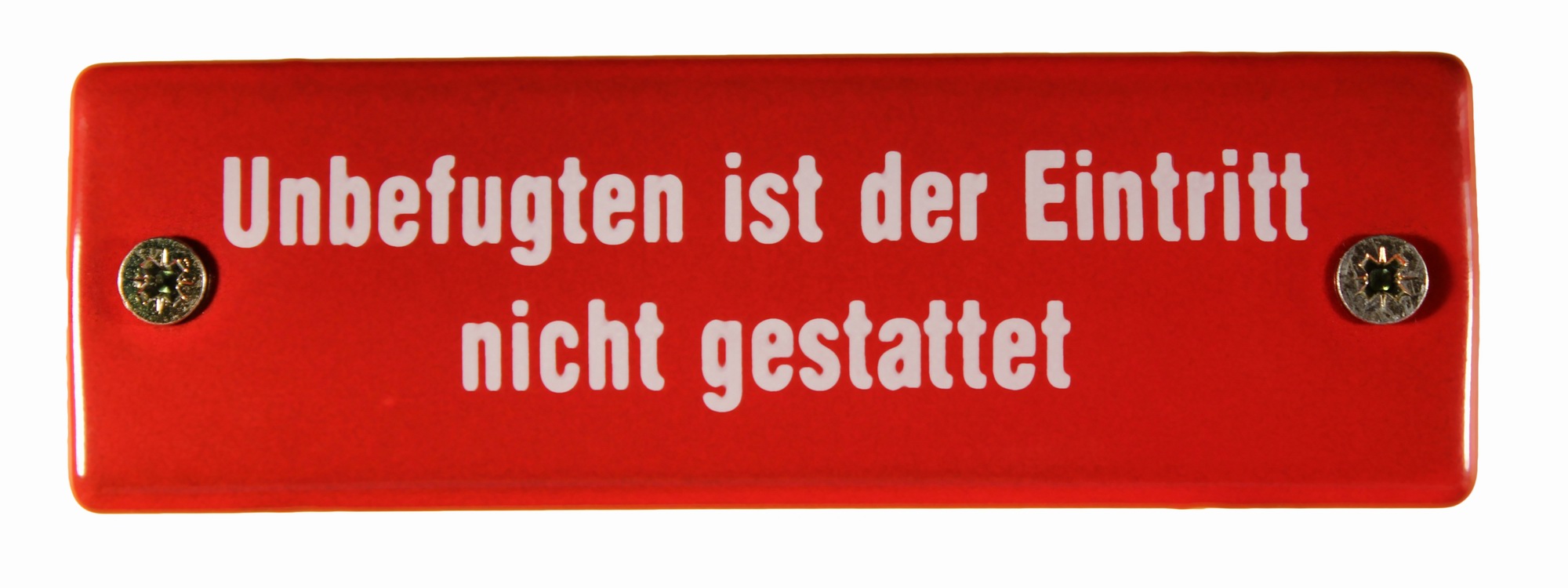 Eisenbahn Schild Unbefugten ist der Eintritt nicht gestattet Emaille Türschild