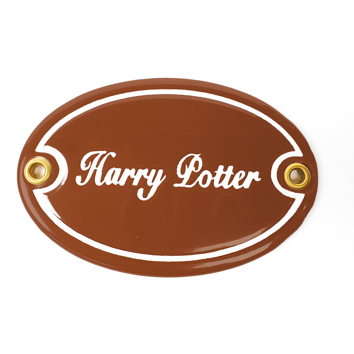 Harry Potter braun oval 10,5x7 cm Namensschild