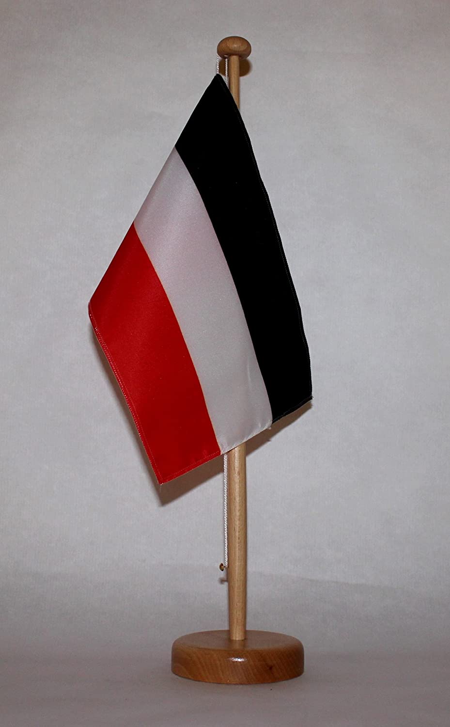 Tischflagge Deutsches Kaiserreich bis 1918 25x15 cm optional mit Holz- oder Chromständer Tischfahne