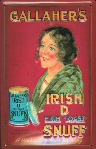 Blechschild Nostalgieschild Gallaher's Irish Snuff Schnupftabak