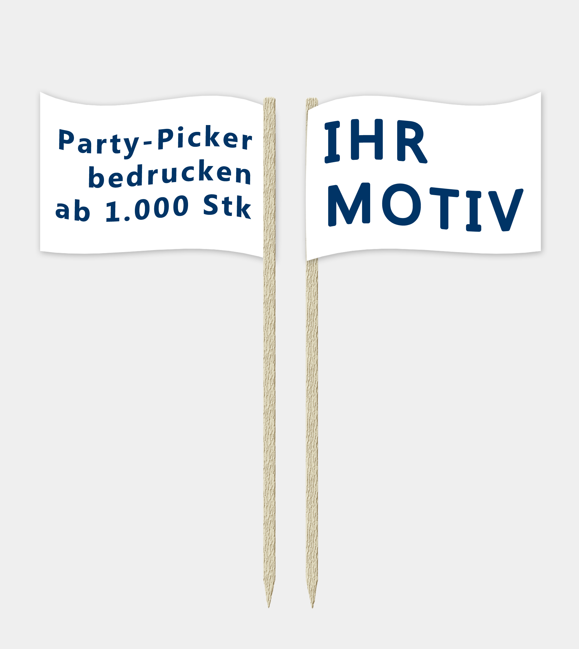 Party Picker bedrucken mit Logo 1.000 Stück