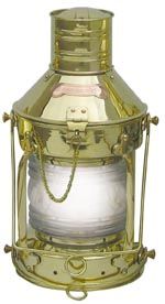 Ankerlampe-39cm Ankerlampe Schiffslampe elektrisch 39cm Messing