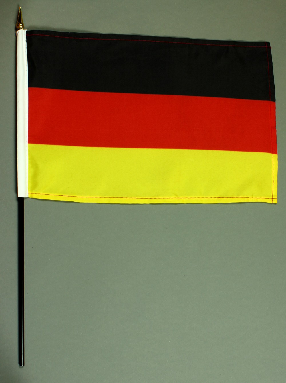 Tischflagge Deutschland 20x30 cm optional mit Tischflaggenständer aus Mahagoni Holz