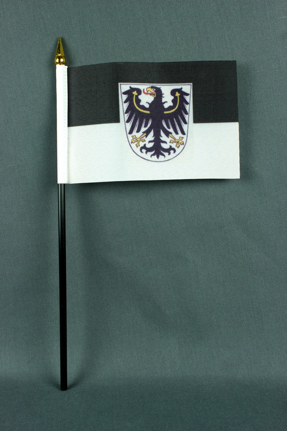 Kleine Tischflagge Ostpreussen Preußen 10x15 cm optional mit Tischfähnchenständer