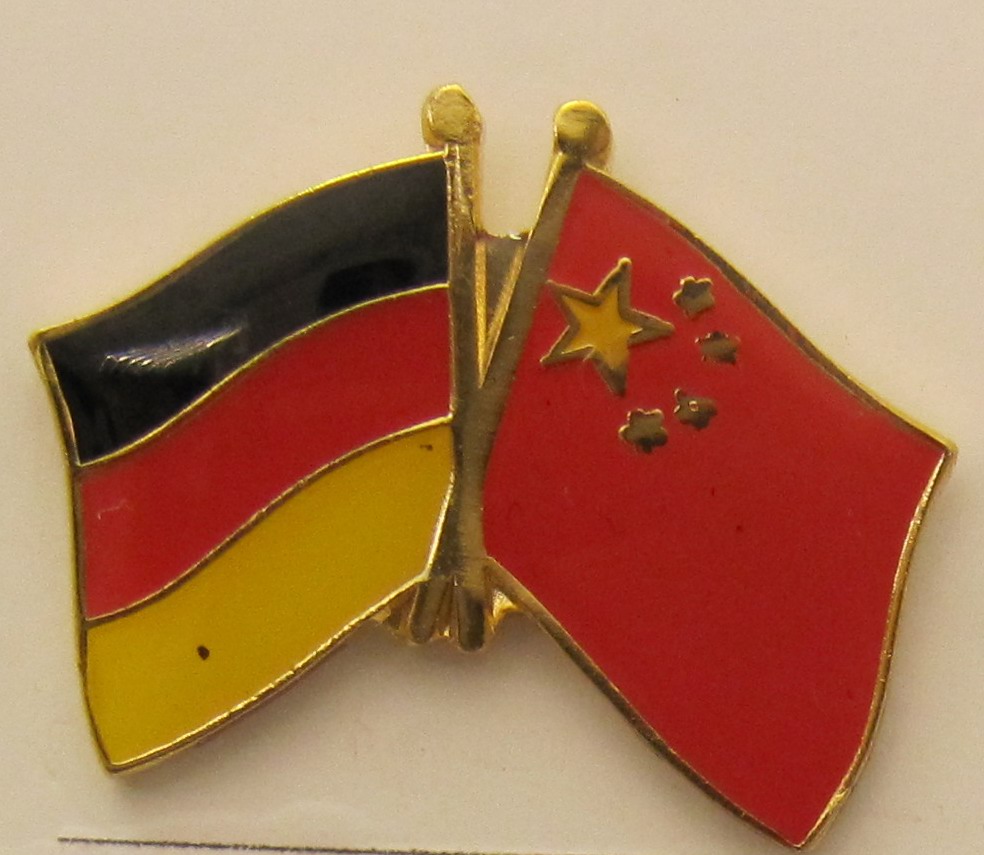 freundschafts_pin_flaggen_deutschland_china China / Deutschland Freundschafts Pin Anstecker Flagge Fahne Nationalflagge