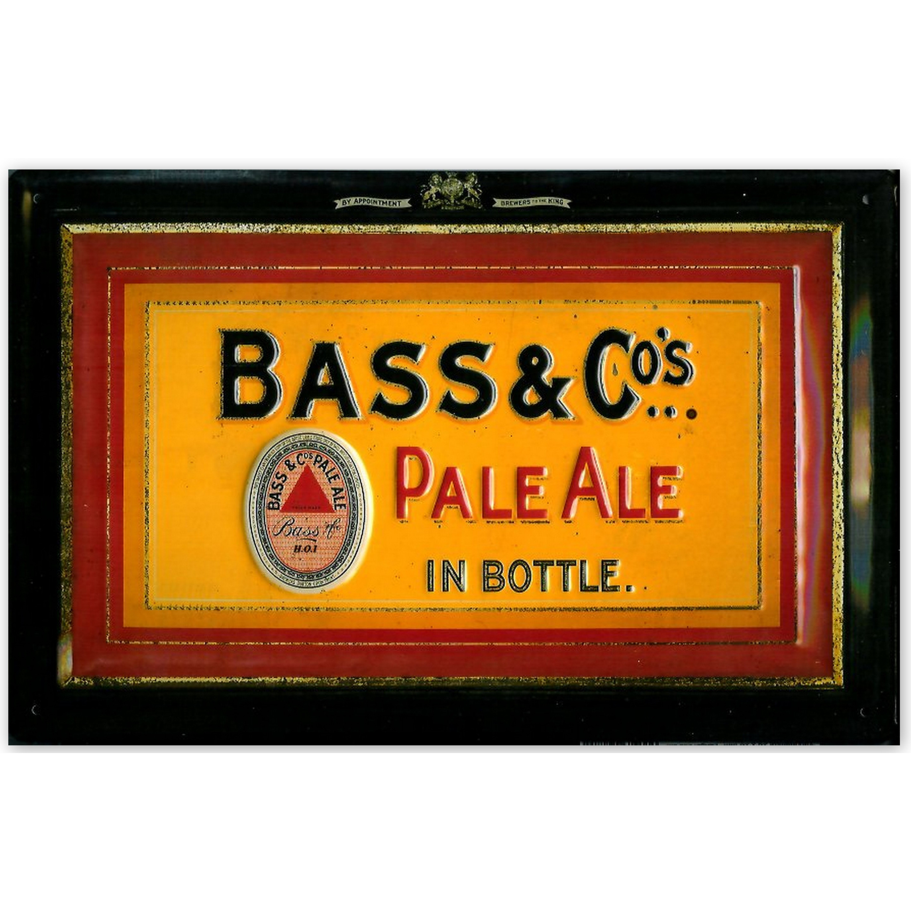 Bass-Schild Blechschild Bass & Co. Pale Ale Biere Schild Bier Reklame Werbeschild Nostalgieschild