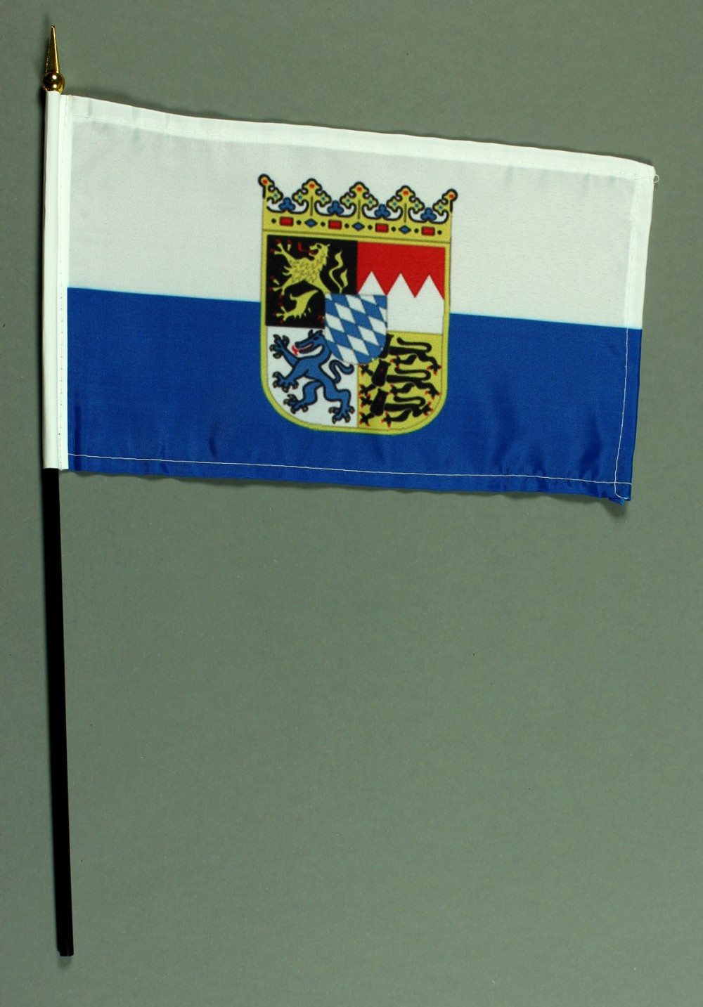 Tischflagge Bayern Landesflagge 25x15 cm BASIC optional mit Tischflaggenständer