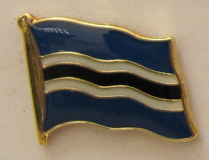 Botswana Pin Anstecker Flagge Fahne Nationalflagge