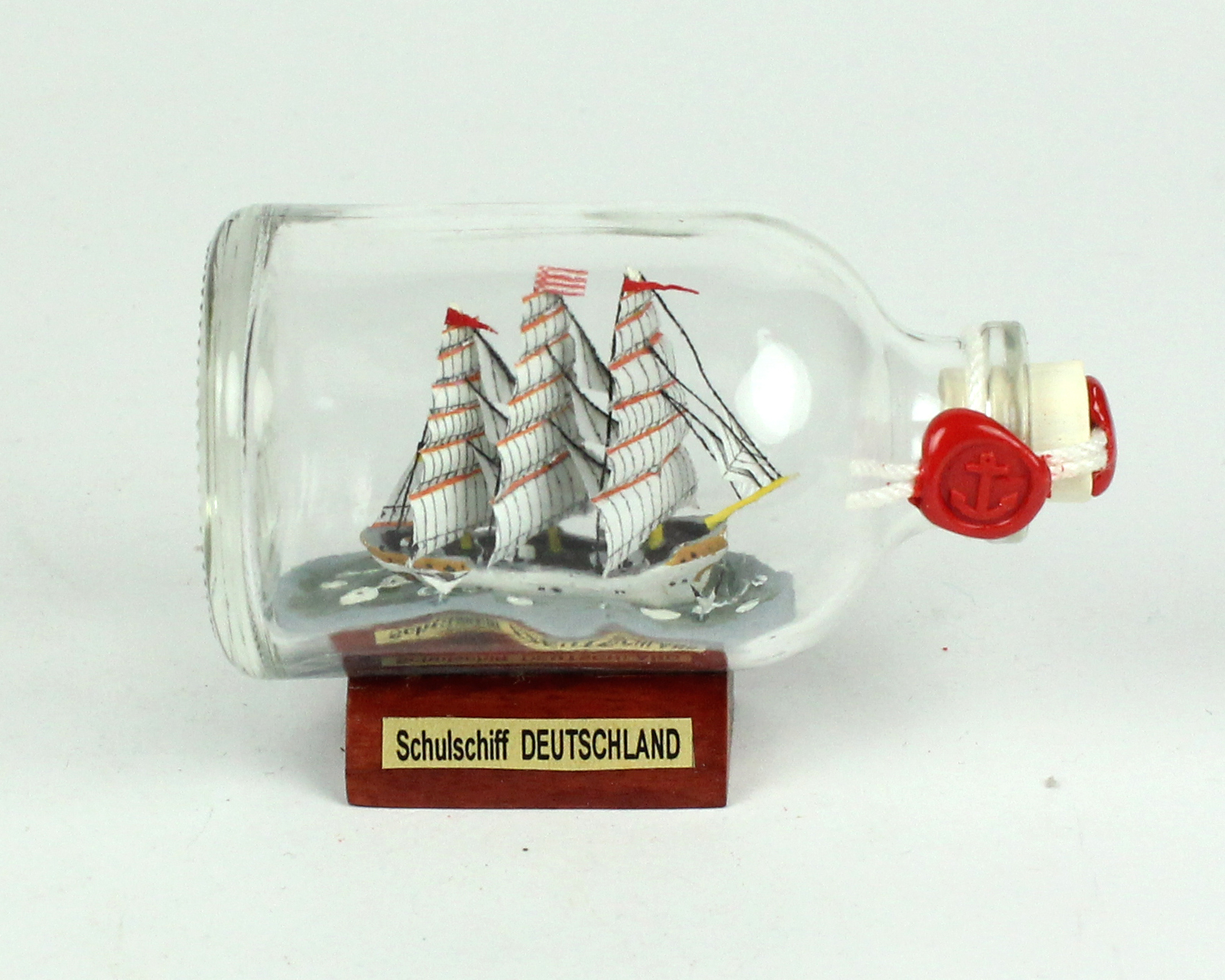 Schulschiff Deutschland Mini Buddelschiff 50 ml ca. 7,2 x 4,5 cm Flaschenschiff