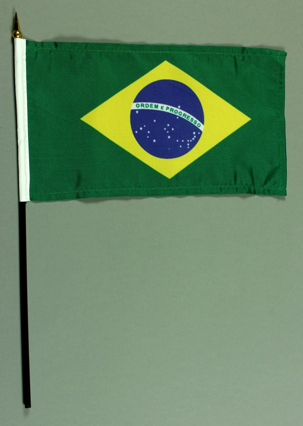 Tischflagge Brasilien 15x25 cm BASIC optional mit Tischflaggenständer