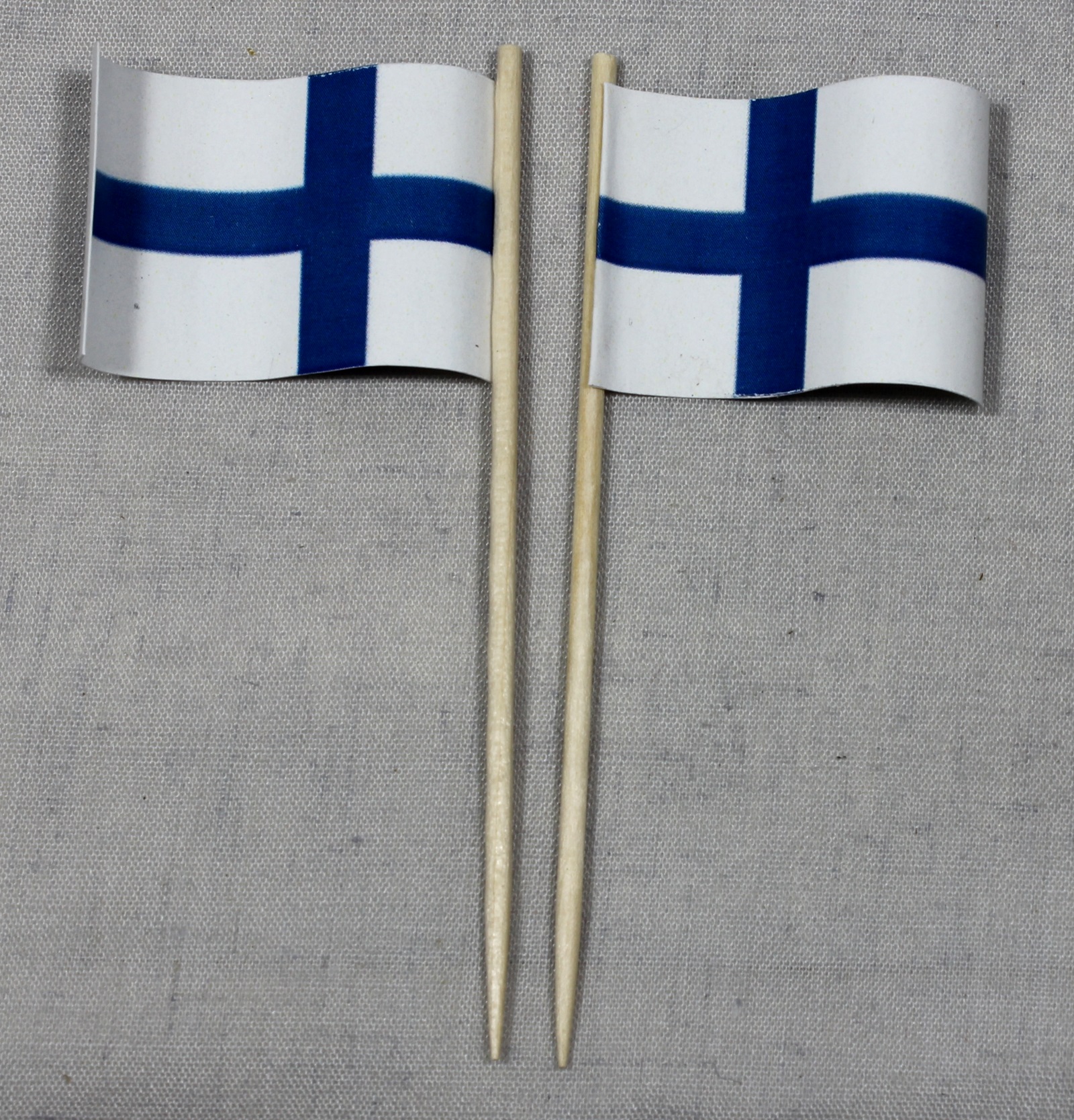 Party-Picker Flagge Finnland Papierfähnchen in Spitzenqualität 50 Stück Beutel