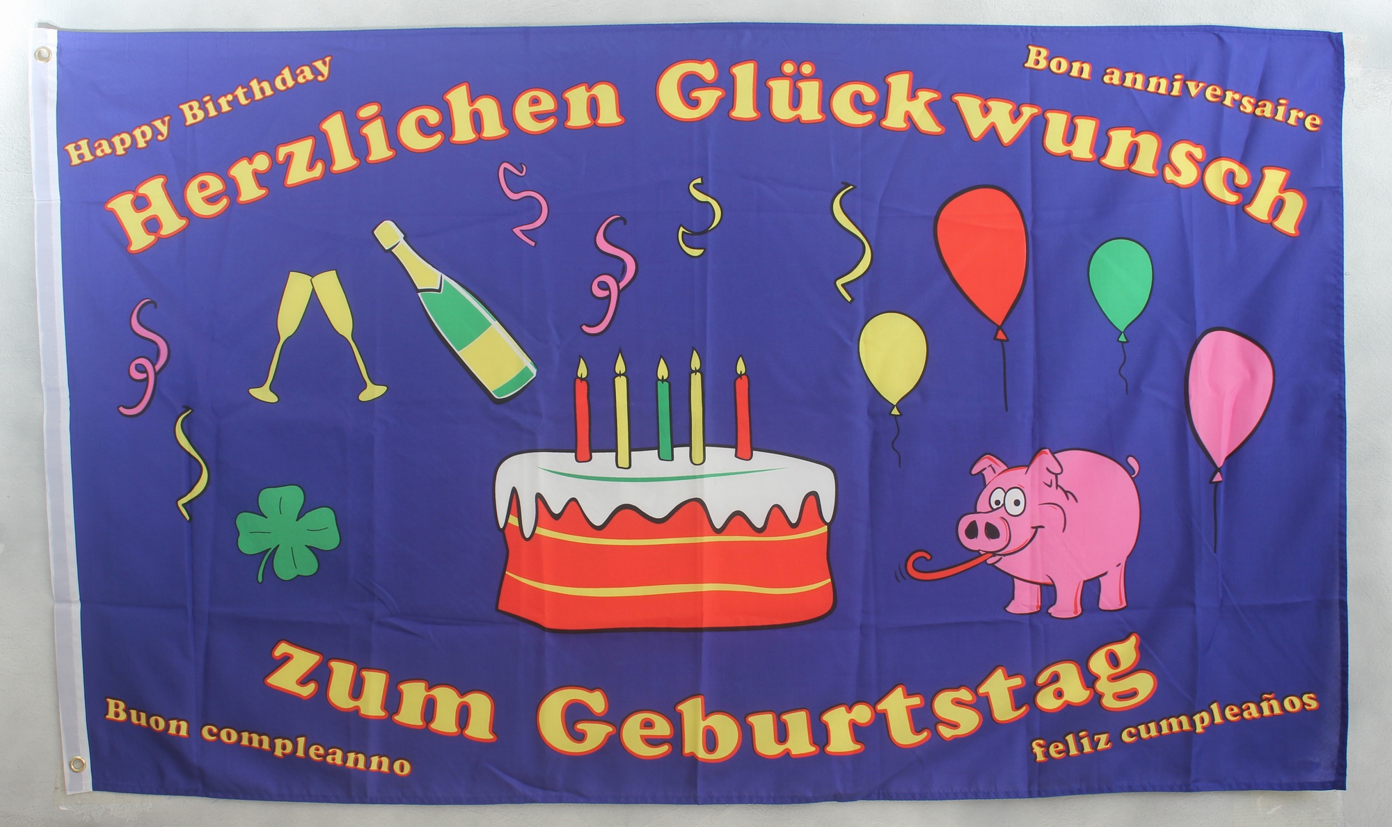 Flagge Fahne : Geburtstag Glückwünsche Geburtstagsflagge Happy Birthday