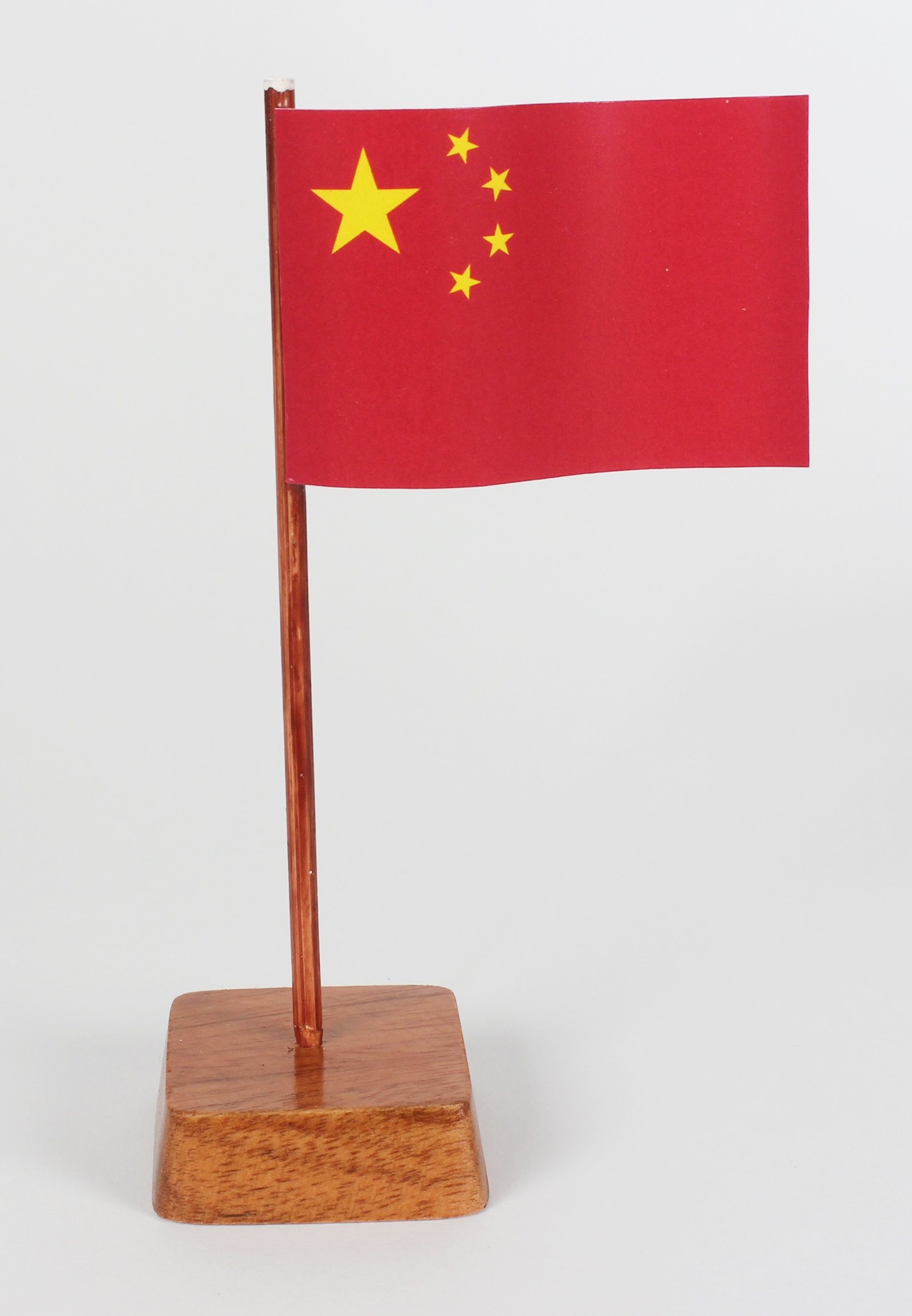 mini-tischflagge-china-v Mini Tischflagge China Höhe 13 cm Tischfähnchen