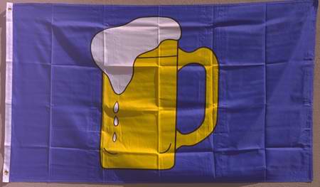 Flagge Fahne : Bierkrug Bierflagge Bierglas Bierkrugflagge