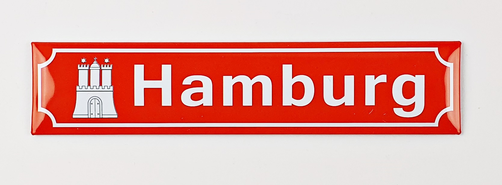 magnet-hamburg-rot Magnet Straßenschild Hamburg rot Souvenir Mitbringsel Geschenk Deko