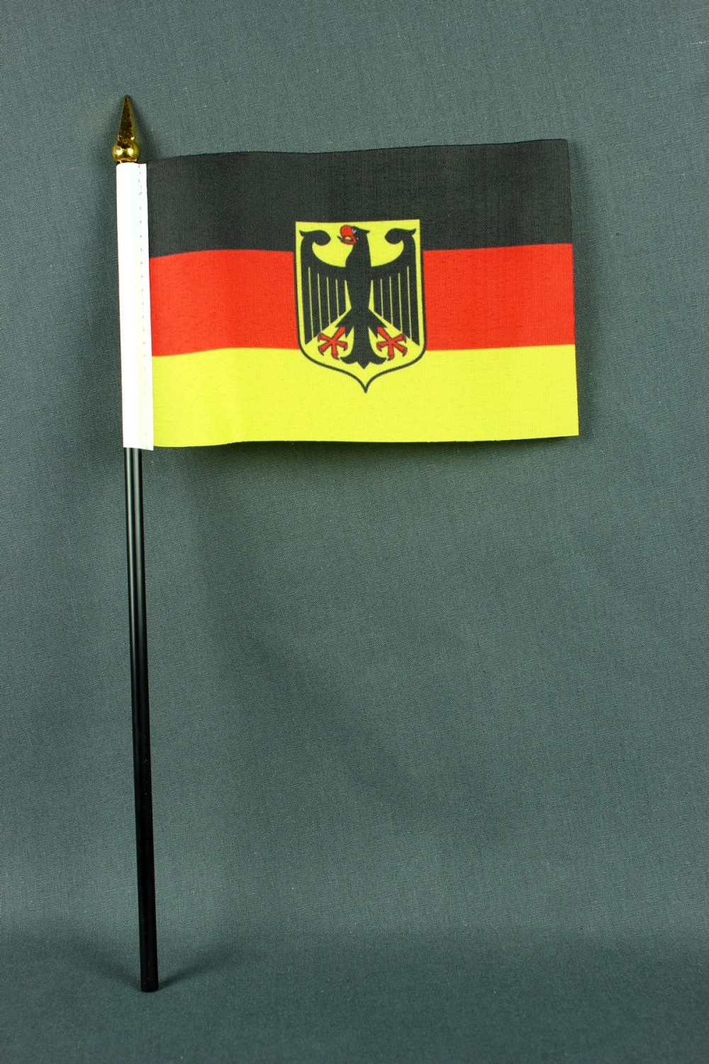 Kleine Tischflagge Deutschland Bundesdienstflagge Adler 10x15 cm optional mit Tischfähnchenständer