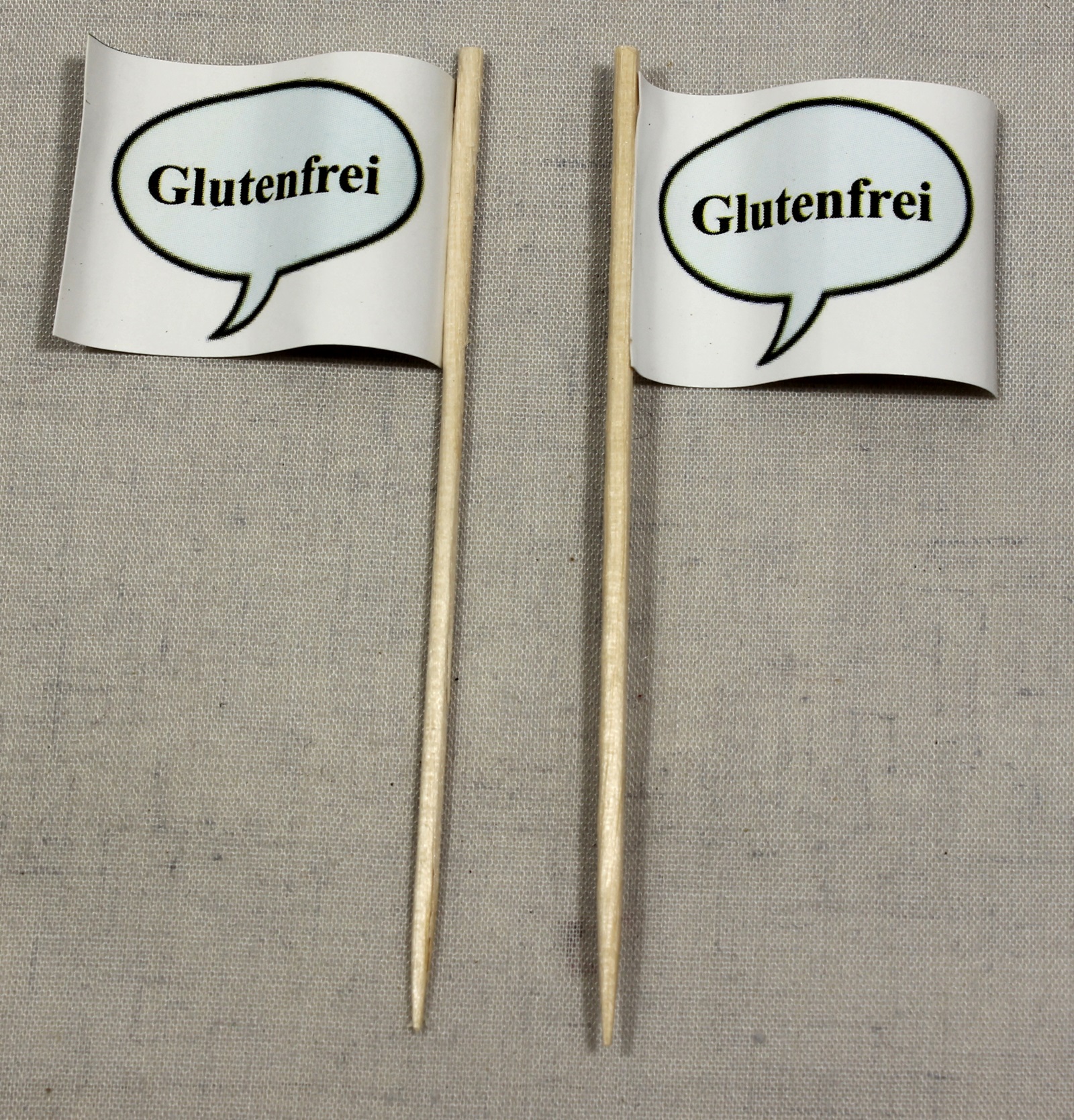 deko-picker-glutenfrei Party-Picker Flagge Glutenfrei Papierfähnchen in Spitzenqualität 50 Stück Beutel
