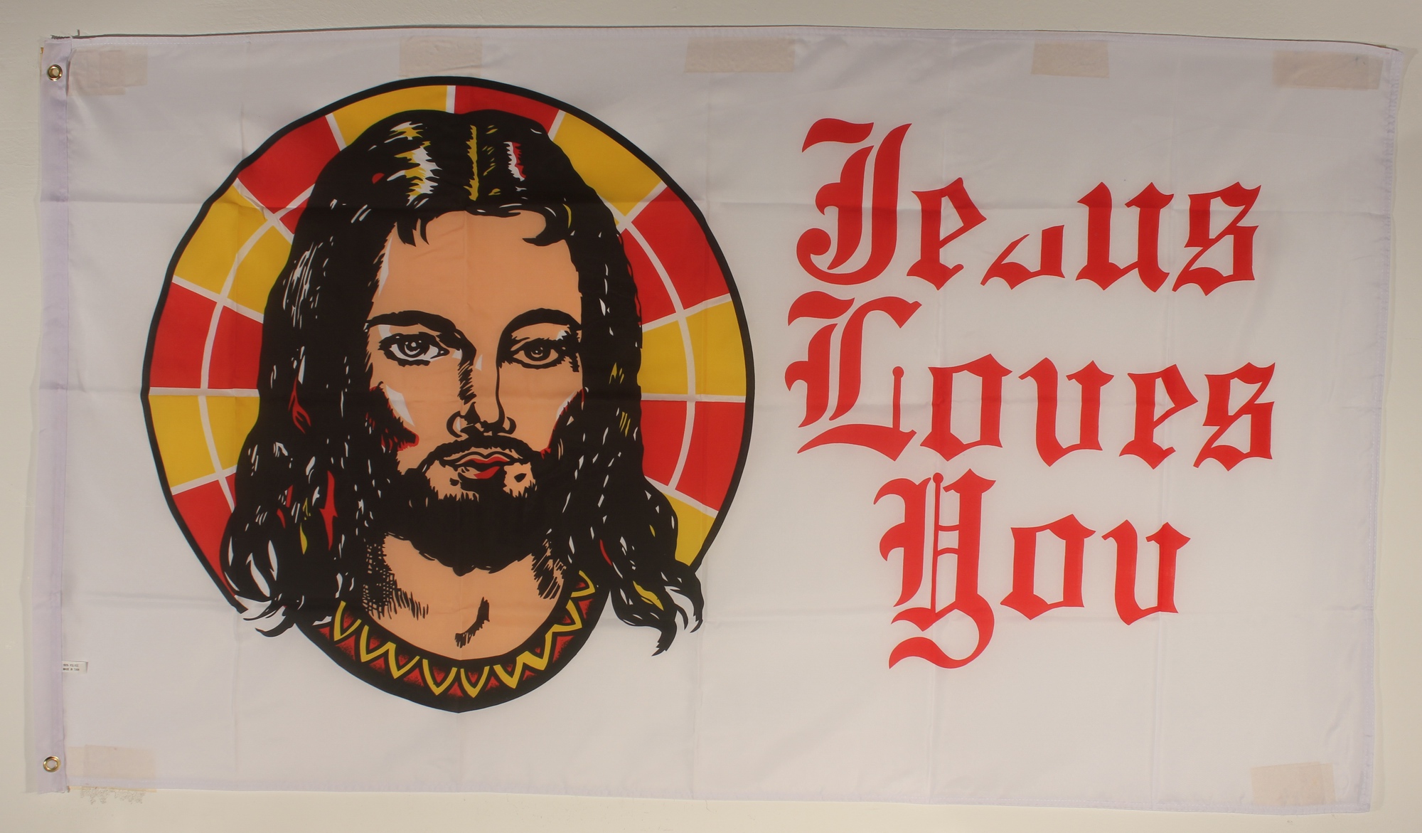 Flagge Fahne : Jesus loves you