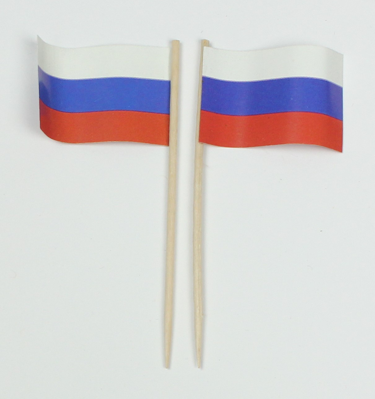 Party-Picker Flagge Russland Papierfähnchen in Spitzenqualität 50 Stück Beutel