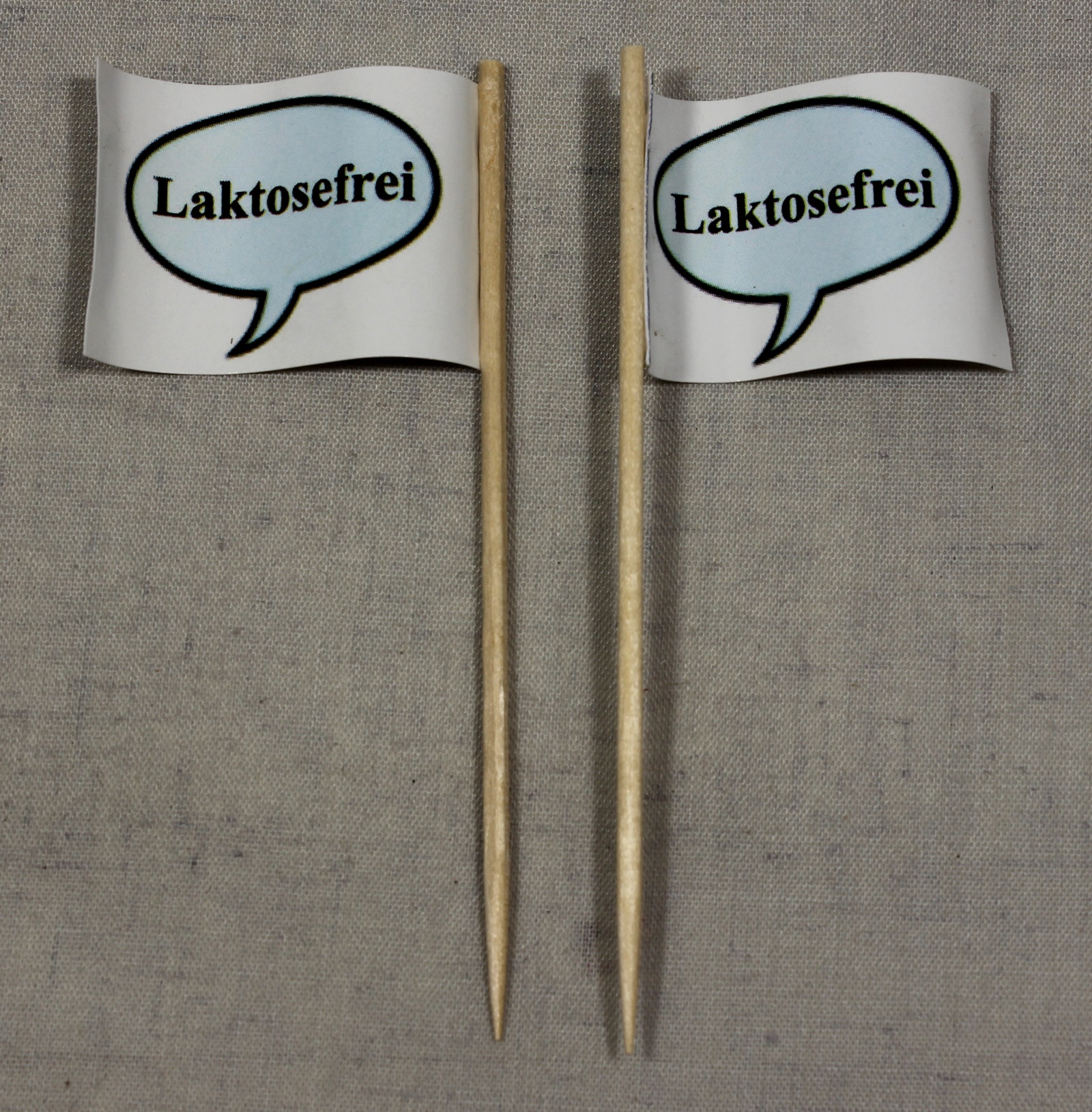 deko-picker-laktosefrei Party-Picker Flagge Laktosefrei Papierfähnchen in Spitzenqualität 50 Stück Beutel