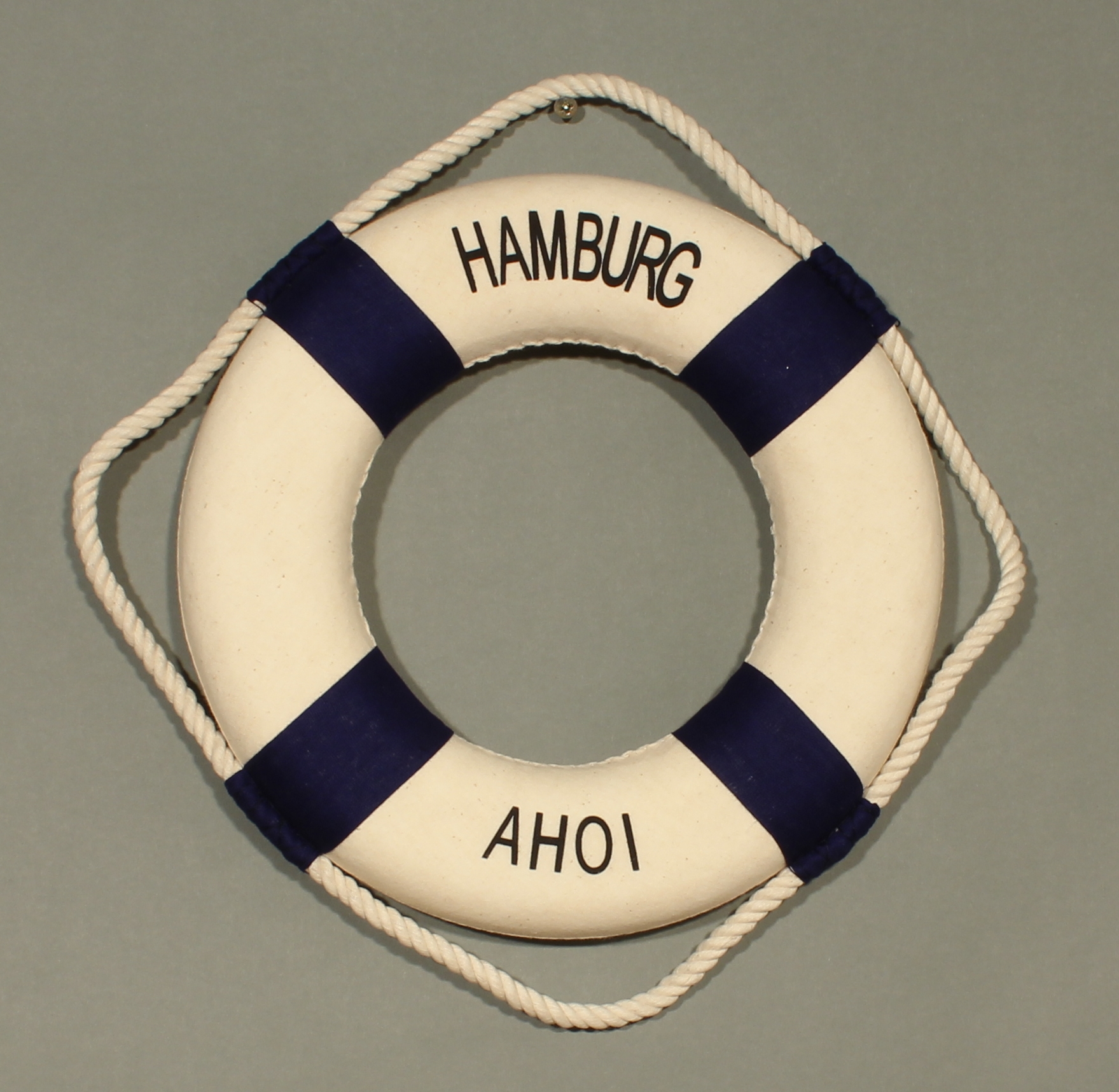 Rettungsring Deko blau 15cm Hamburg Ahoi