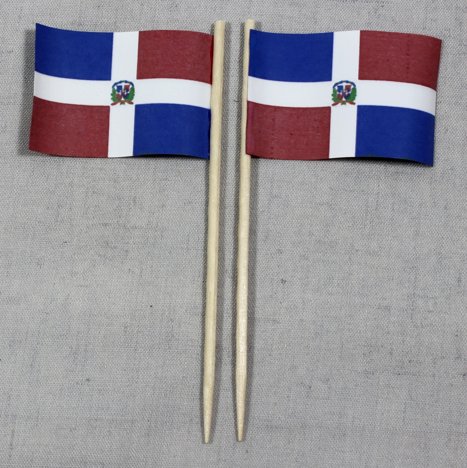 deko-picker-dominikanische-republik596e8ede8355d Party-Picker Flagge Dominikanische Republik Papierfähnchen in Spitzenqualität 50 Stück Beutel