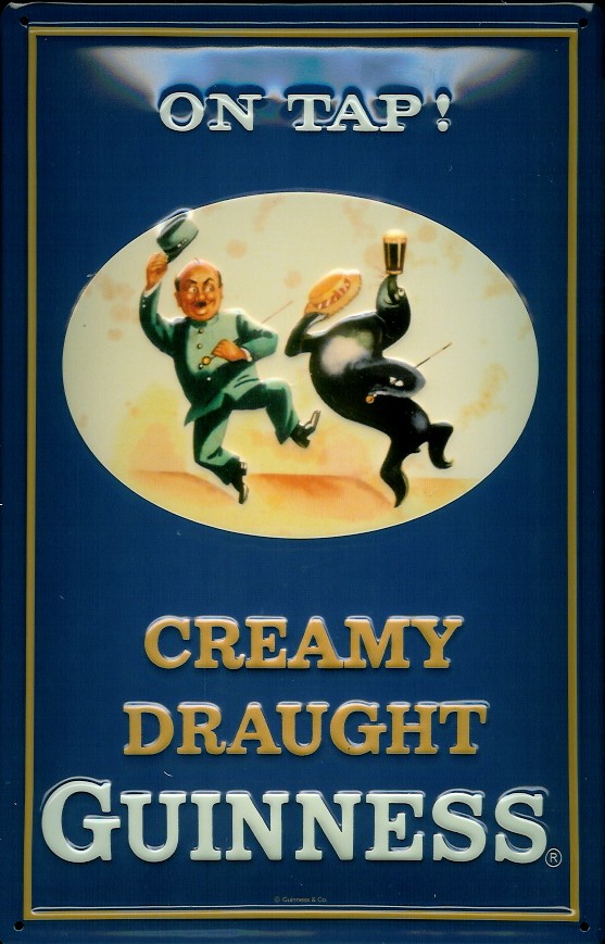 Blechschild Guinness Bier creamy drought Beer Schild Werbeschild