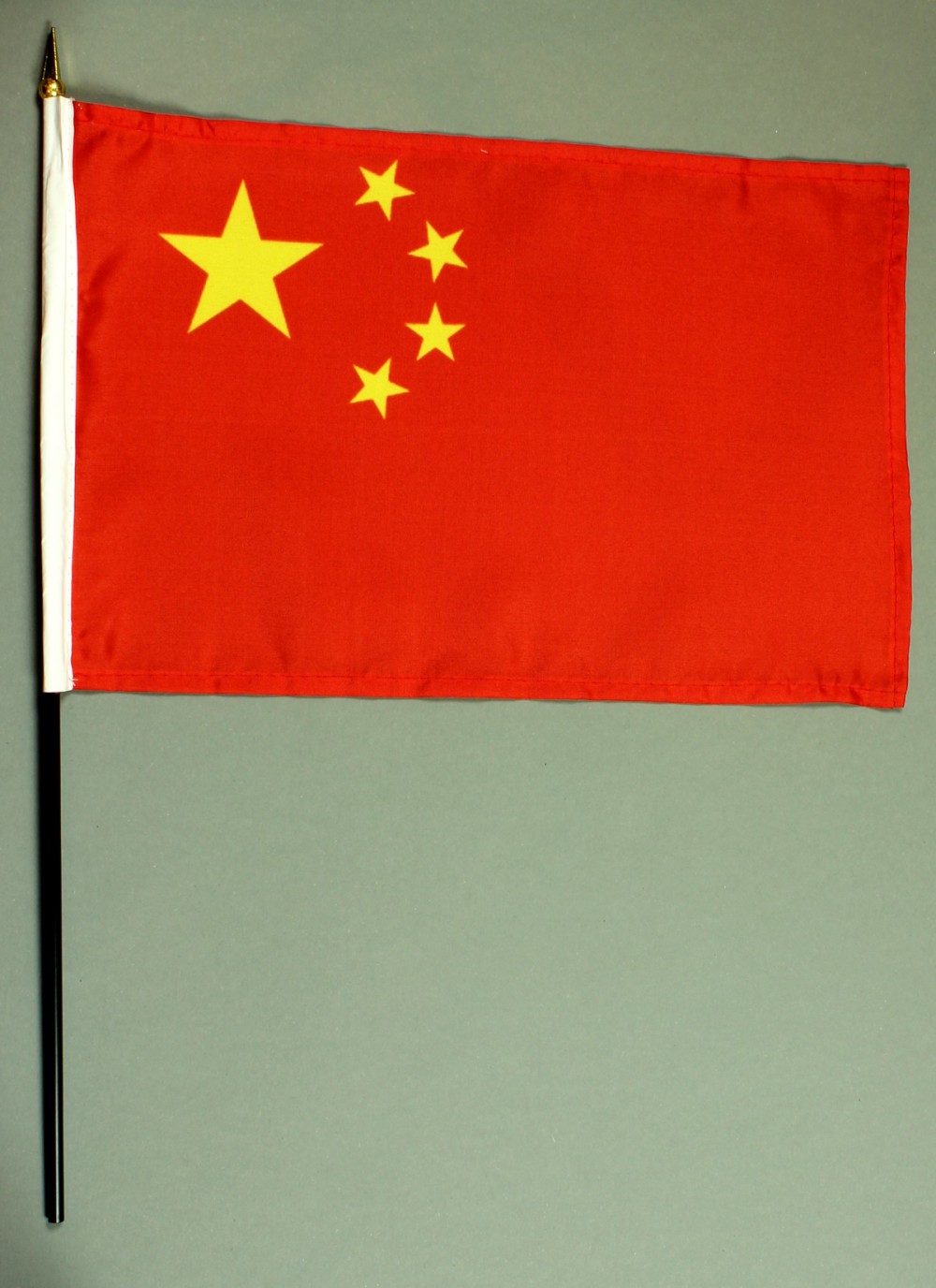 tischfahne-china-20x30cm Tischflagge China 20x30 cm optional mit Tischflaggenständer aus Mahagoni Holz