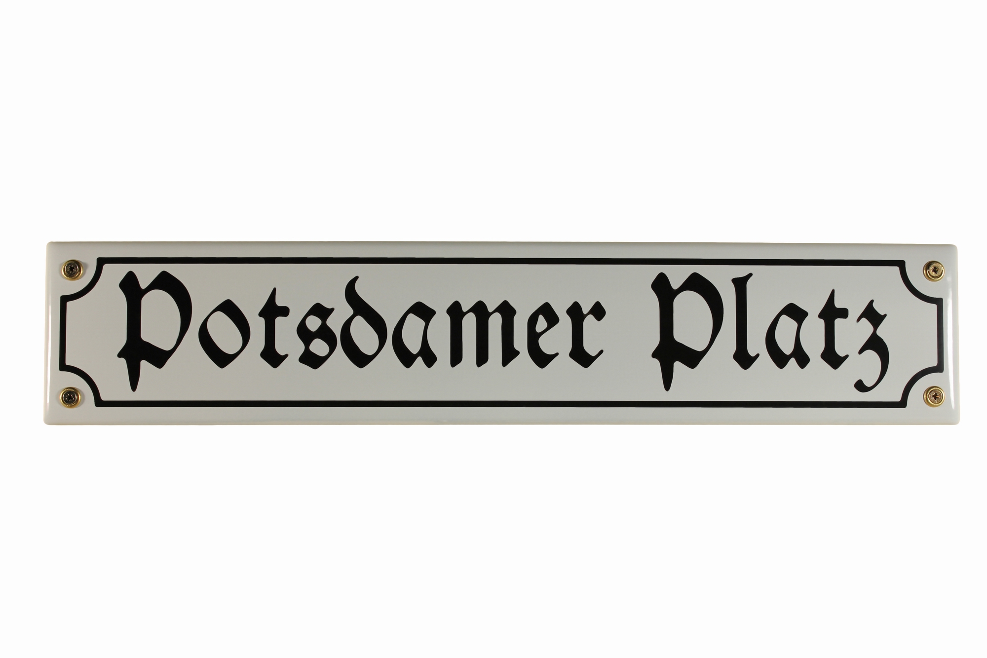 Strassenschild Potsdamer Platz 40x8 cm Berlin Andenken Email Strassen Schild Emaille