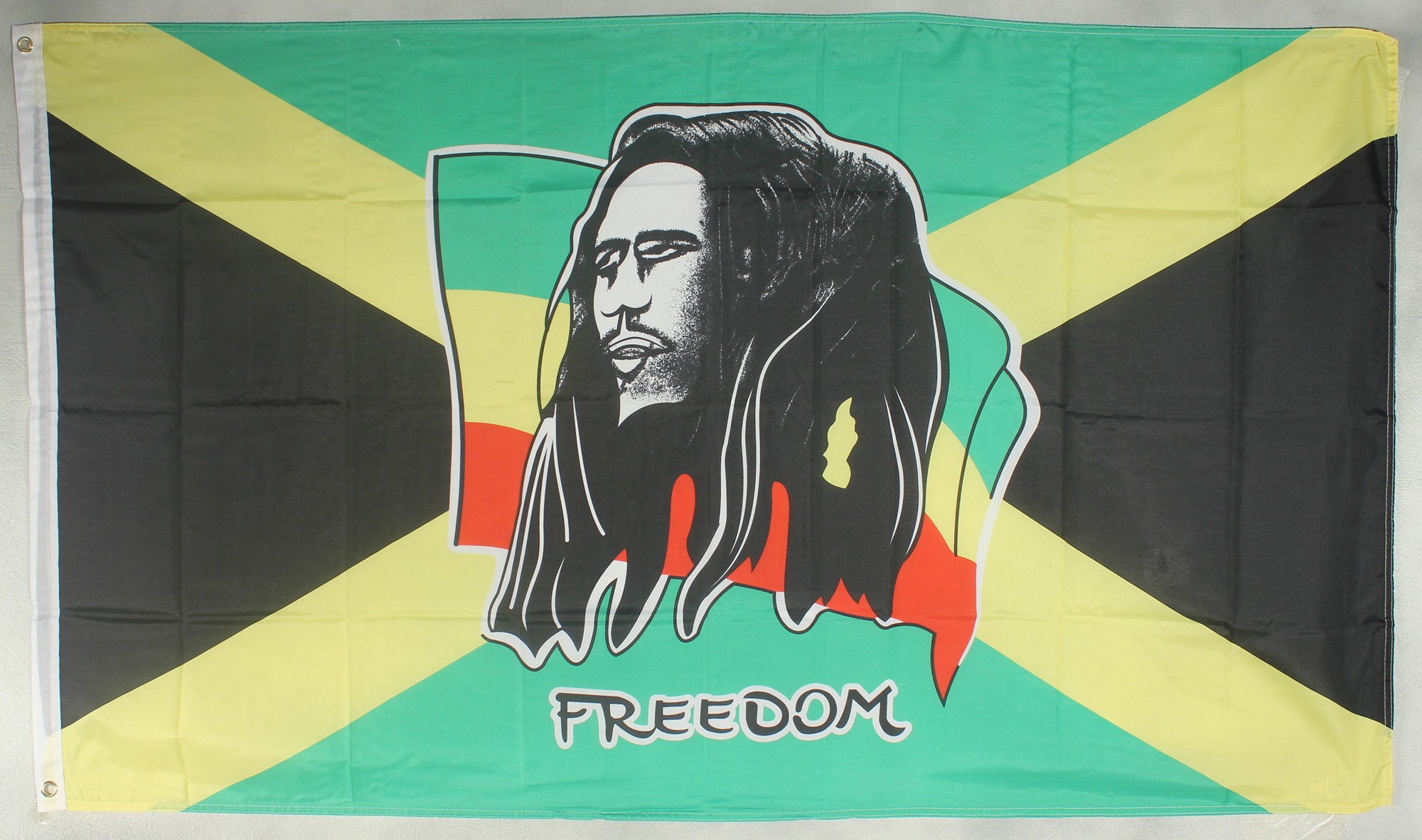 Flagge Fahne : Bob Marley Freedom Jamaica Jamaika